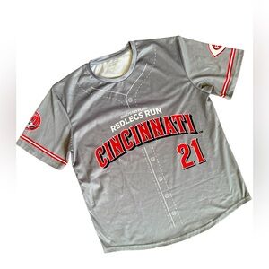 Cincinnati Redlegs Run Gray T-Shirt - Size L